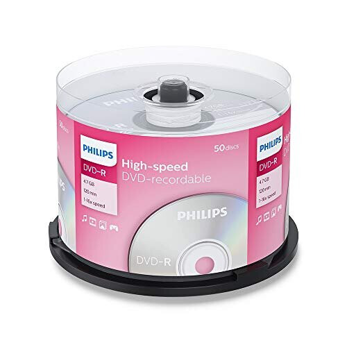 Philips 50 pack dvdr 16x speed blank discs 2