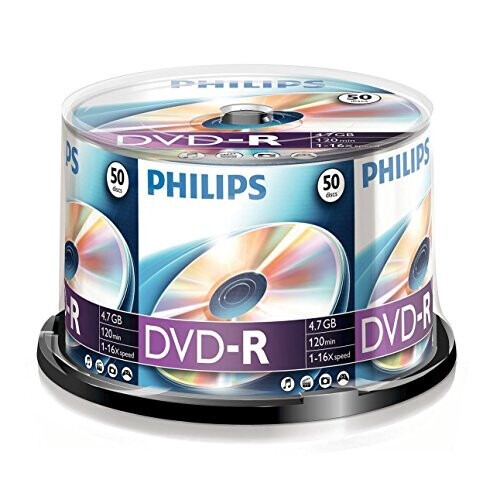 Philips 50 pack dvdr 16x speed blank discs