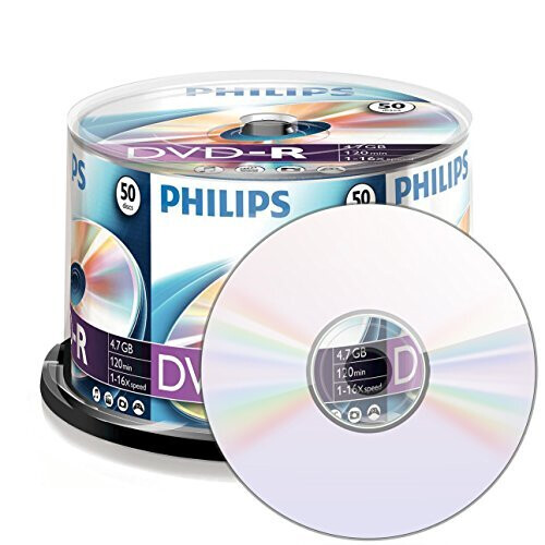 Philips 50 pack dvdr 16x speed blank discs 1