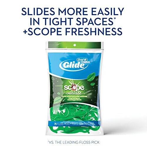 Oral-B Oral B Glide Floss Picks Plus Scope Outlast Long Lasting Mint 75 ct 2