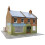 172 Redbrick Terrace Corner with Shops Low Relief Card Kit C7 1