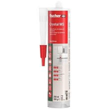 Building Adhesive and Sealant Indoor and Outdoor use Waterproof Transparent Crystal MS 290ml 503317