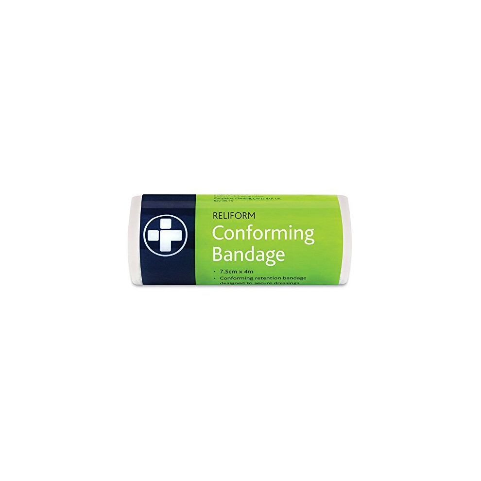 Reliance Medical Reliform Conforming Bandage - Strong Adhesive, Tearable by Hand, Versatile Medical Tape for First Aid, Sports and Injury Prevention, 7.5 cm x 10 m, Pack of 10 - Image 4