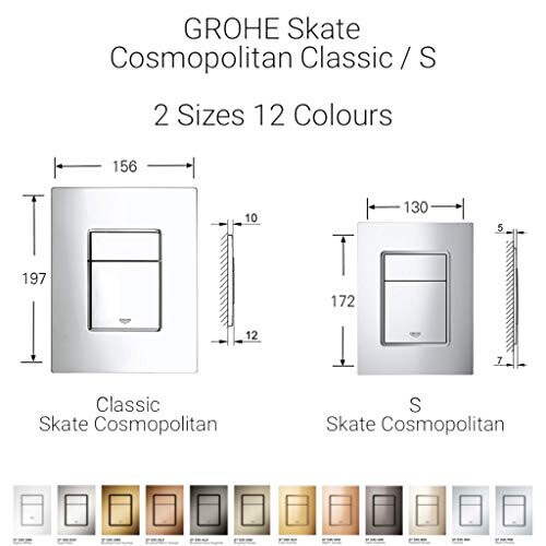 Grohe 38966SH0 Skate WC Flush Plate Alpine White 2