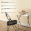Premier Housewares Folding Table with Silver Frame 48 x 38 x 66 cm Laptop Table Snack Table White 5