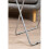 Premier Housewares Folding Table with Silver Frame 48 x 38 x 66 cm Laptop Table Snack Table White 10