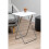 Premier Housewares Folding Table with Silver Frame 48 x 38 x 66 cm Laptop Table Snack Table White 8