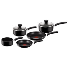B470S544 Delight 5 Piece Non Stick Pan Set 14 cm Milk 1618 cm Saucepans with Lids 2024 cm Frypan