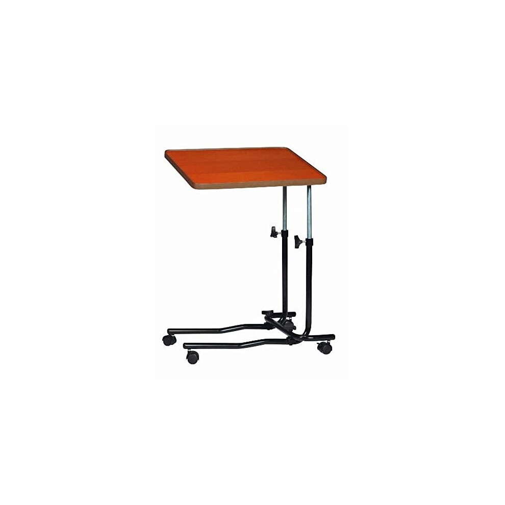 Angle And Height Adjustment Over Bed Table With 4 Castors