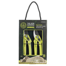 Kew Gardens Razorsharp Cutting Set 3K Bypass and Anvil Secateurs Set Green
