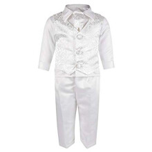 Baby Boys Christening Outfit White 0 3 Months