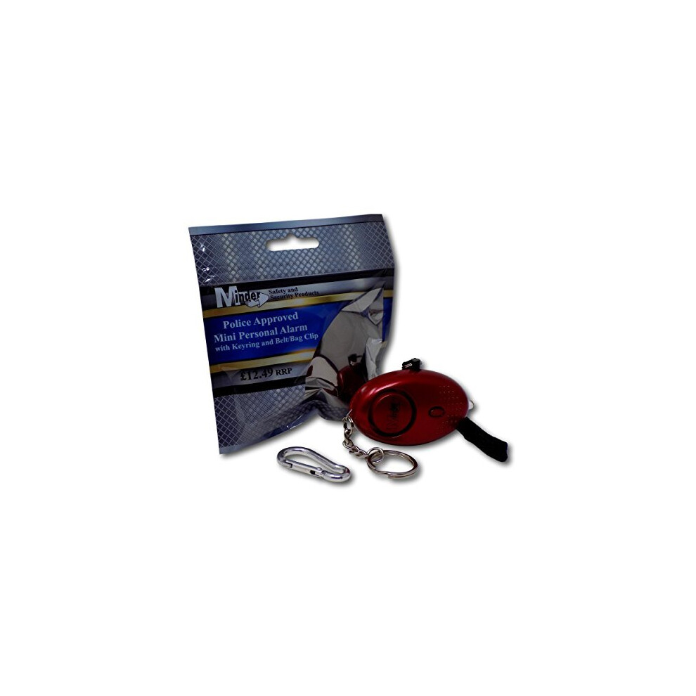 Minder 140Db Police Approved Mini Minder Loud Personal Staff Panic Rape Attack Safety Security Alarm Keyring Wtorch Secured By Design Approved Police 700358193811
