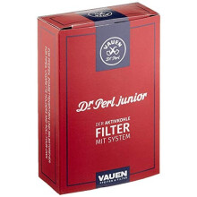 17341 Junior Activated Carbon Filters Large 9 mm Jubox 100 Vauen Carbon Red Pack of 100 Pack of 1