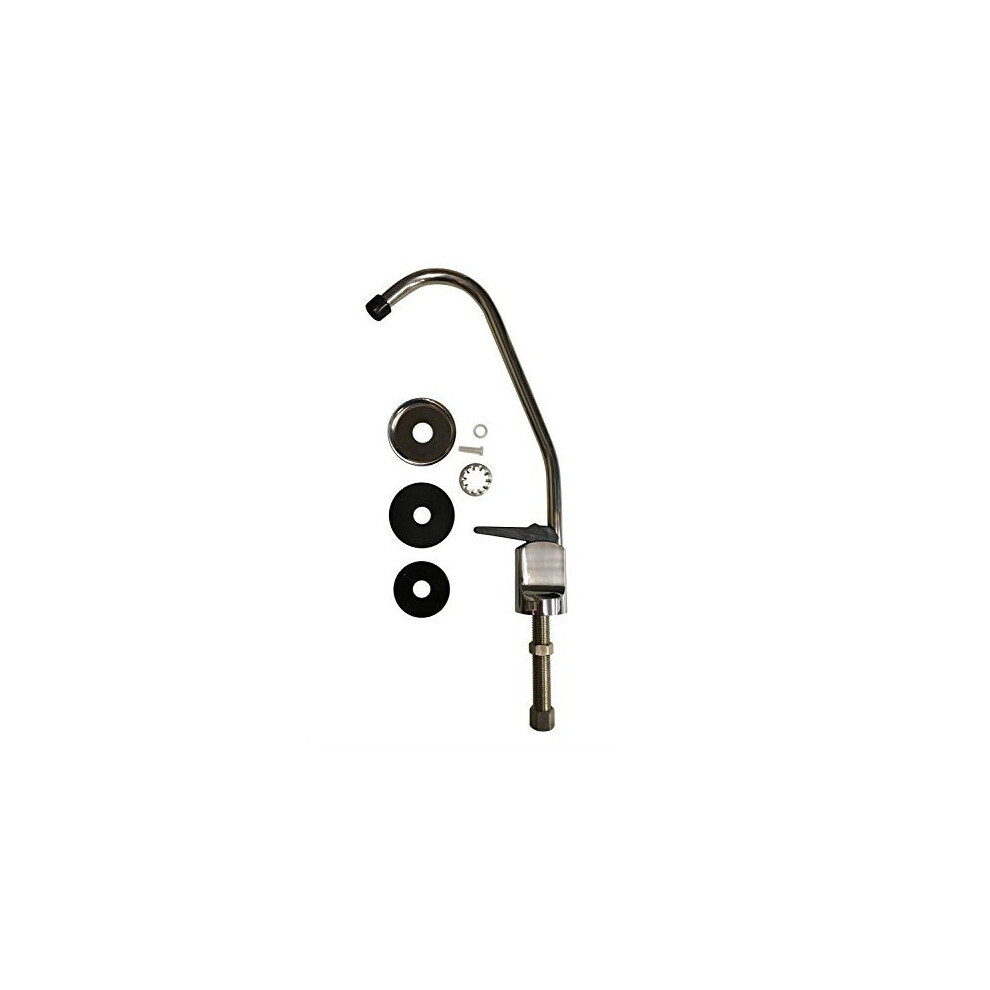 Chrome Push Button Faucet Tap for Undersink Drinking Water Filter System