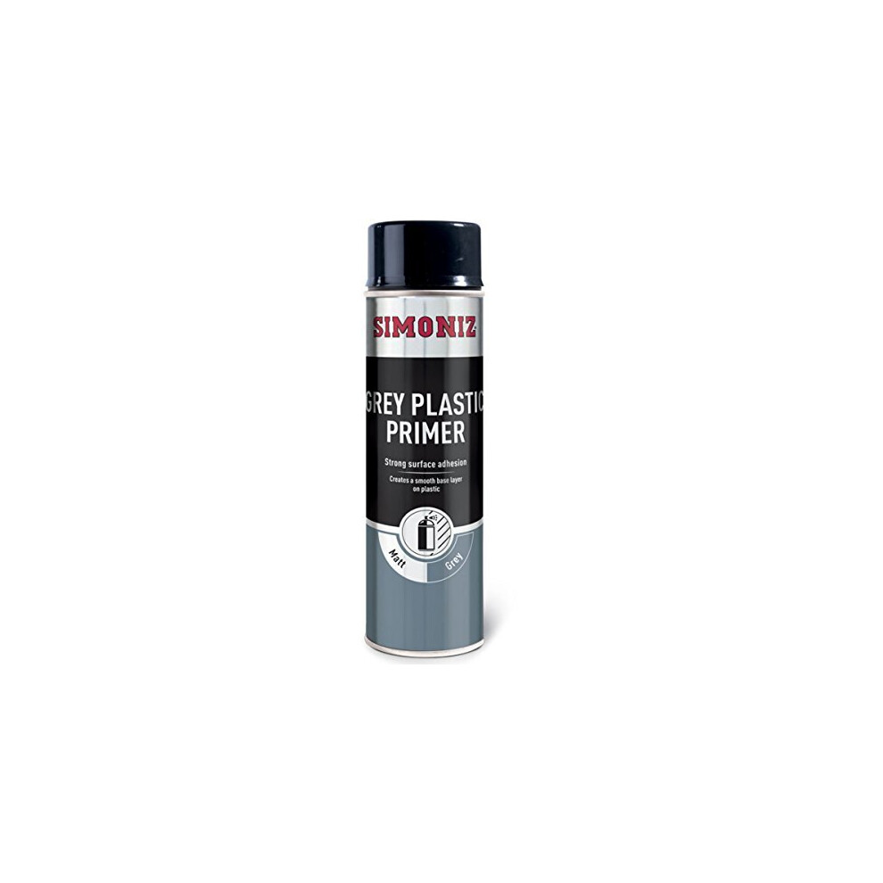Simoniz Simp08d Plastic Spray Primer 500Ml Grey