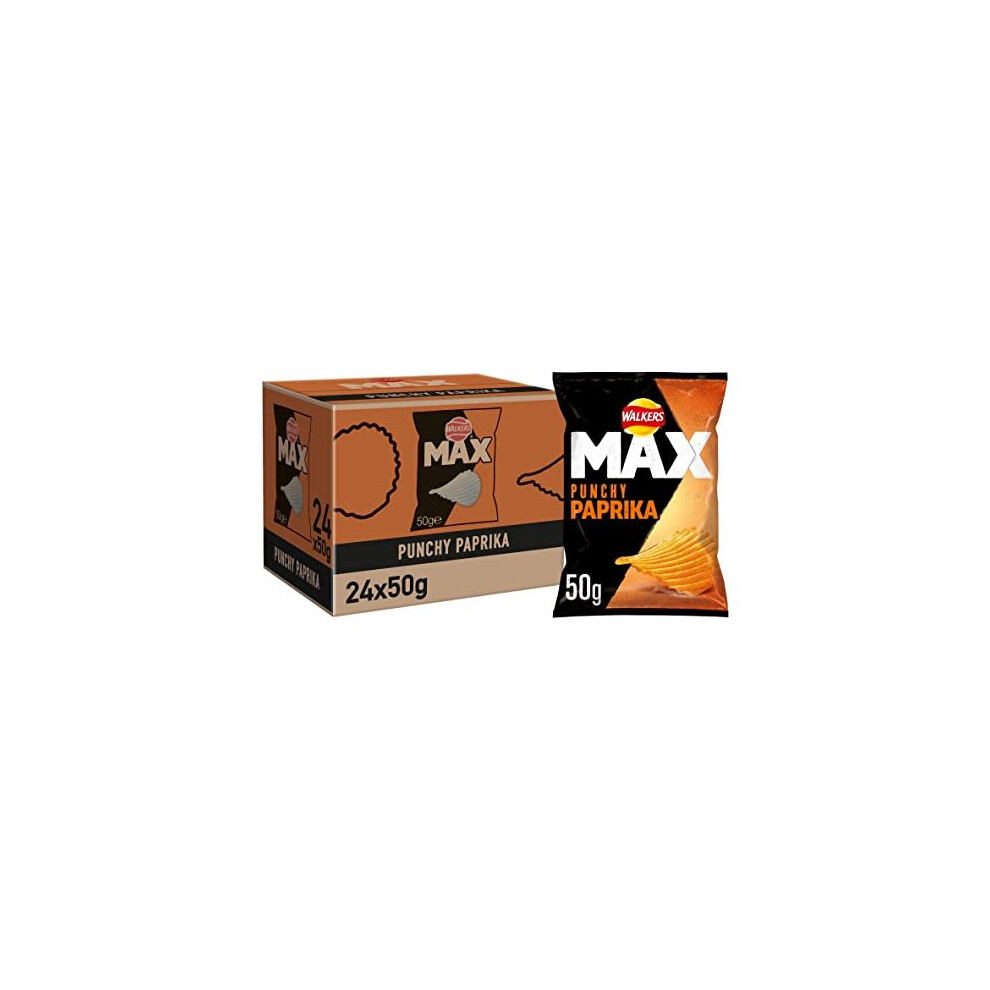 Max Paprika Crisps 50 g Pack of 24