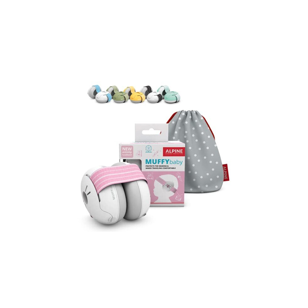 Muffy Baby Ear Defenders Noise cancelling ear muffs for babies and toddlers upto 36 months Prevent hearing damage Improve sleep on the move