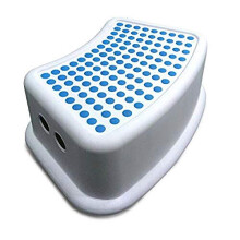 Kids Bathroom Booster Step Stool navy teal