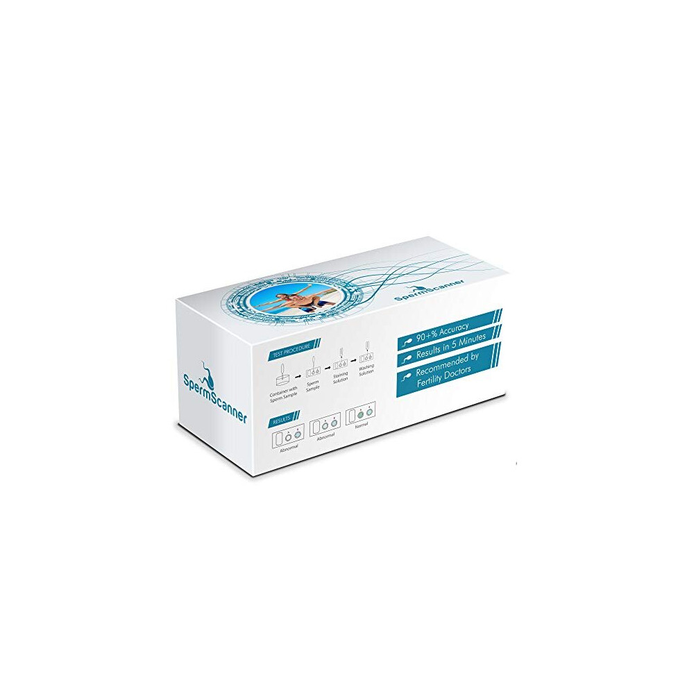 CE Certified Male Sperm Home Test Kit Test Your Fertility After Vasectomy or Conception Sperm Concentration Same Test Used in Laboratories MHRA