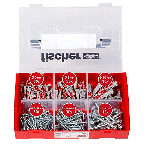 Fischer FISCHER 536162 - BOX FIXTAINER DUOPOWER WITH 210 SCREWS 1