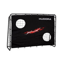 Football Goal Trainer Football Goal with Goal Wall Training for Children and Teenagers Football Goal 213 x 152 x 76 cm for Outdoor Garden Black 76923
