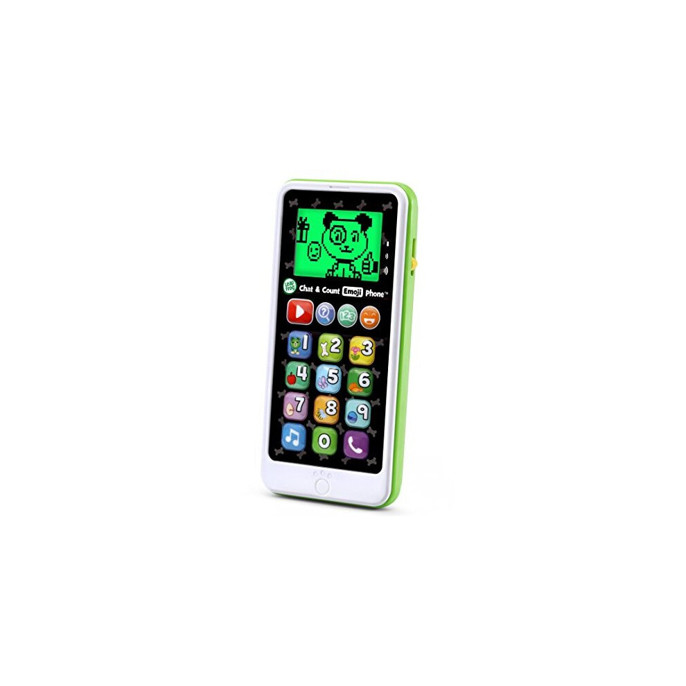 White LeapFrog Chat and Count Emoji Phone White