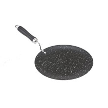 Longlife 28cm MS Iron Super Non Stick PAN Heavy Duty Crepe Pancake CHAPATI ROTI PAN DOSA Marble Non Stick Coating TAWA TAVA PAN Flat TAVA