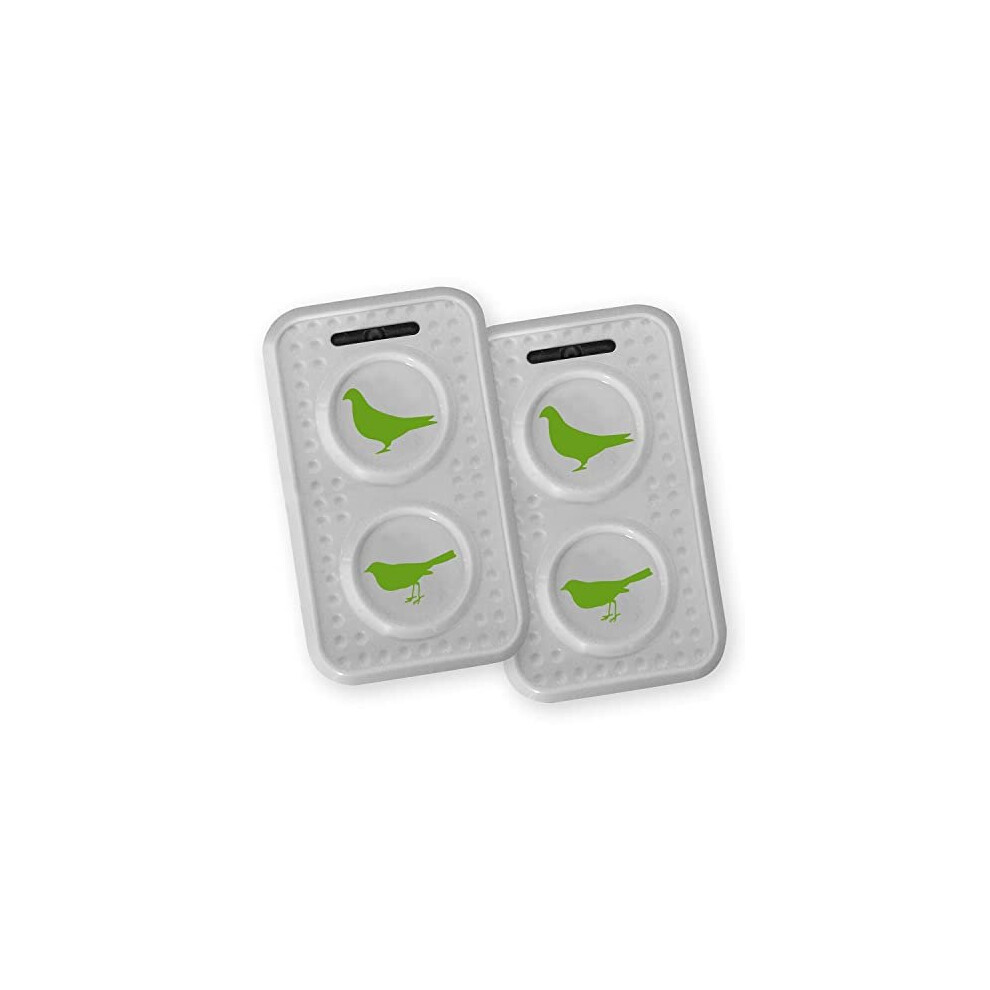 ISOTRONIC Ultrasonic Bird Repeller device Battery powered portable Bird Deterrent Pigeon Scarer Pack of 2 Pcs