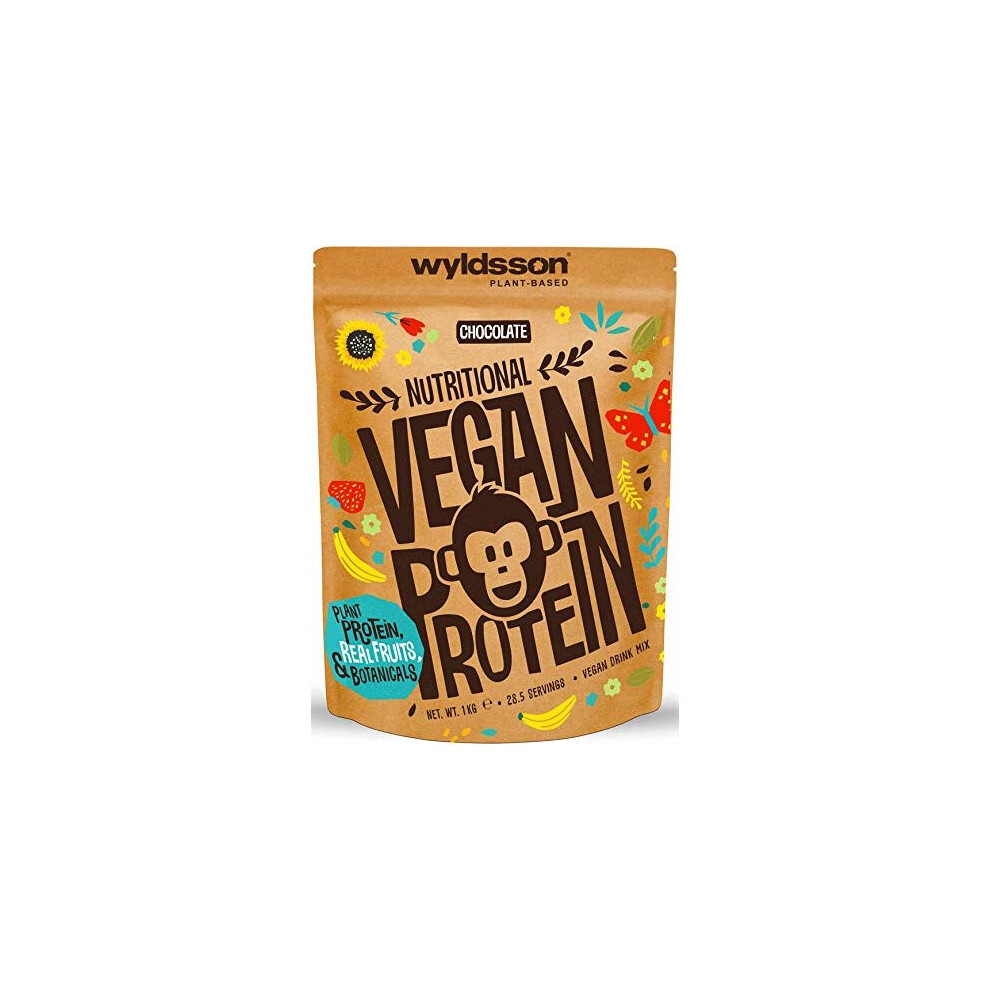 Vegan Protein Powders 28 Servings 1kg Natural Vegan Protein Shake High in Iron Zinc with Fruits Botanicals Plant Based Protein Powder Gluten Free