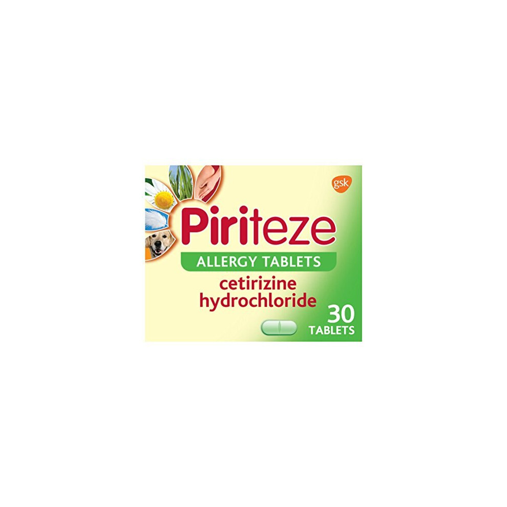 Piriteze Antihistamine Allergy Relief Tablets Cetrizine 30s