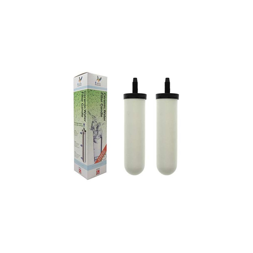 Doulton British Berkefeld W9121226 Ultra Sterasyl Ceramic Drinking Water Filter Cartridge Candle For Gravity Filters 7 Length 2 Pack
