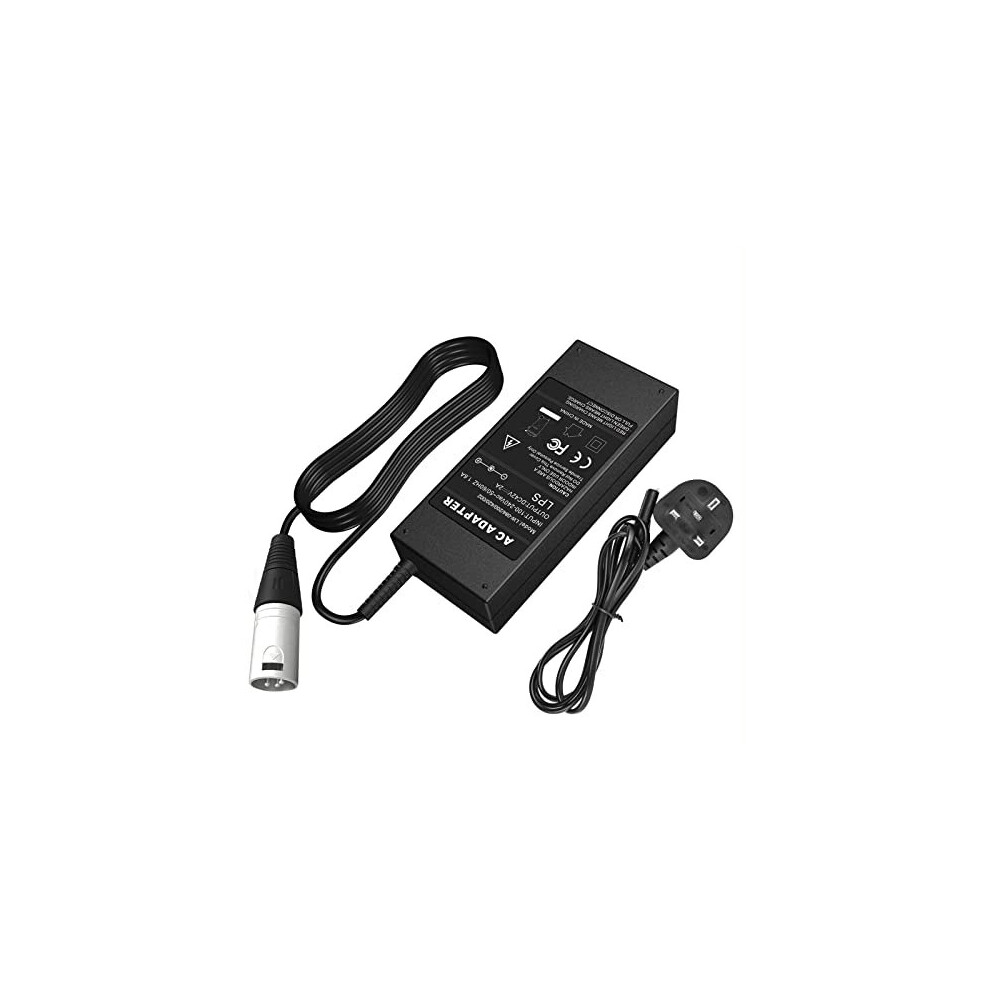 42V 2A Scooter Battery Charger Compatible with Electric Mobility Scooter Power Chair Wheelchair with XLR Connector