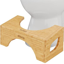 The Original Toilet Stool Bamboo Flip 7 9 Height Brown