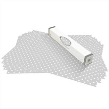 UNSCENTED WIPE CLEAN Drawer Liners in a SOFT GREY POLKA DOT Design Perfect for Kitchen Drawers Shelves Cupboards Cabinets