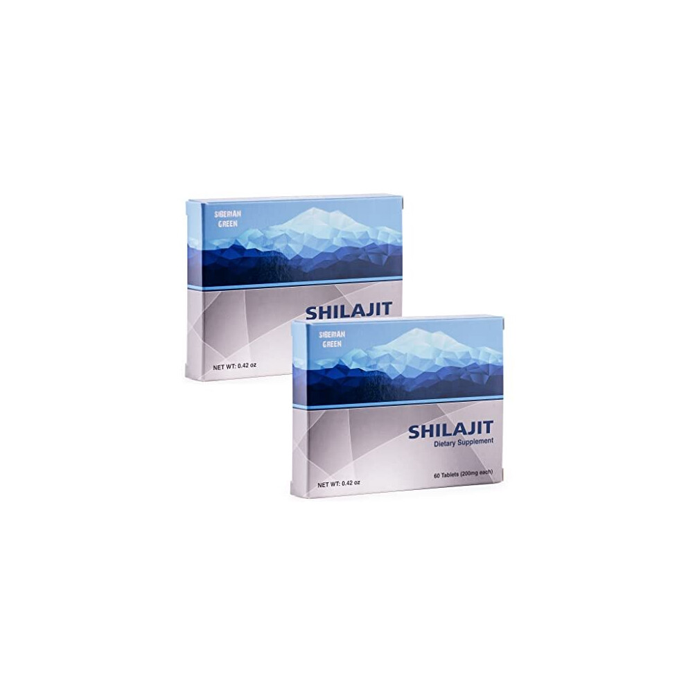 Natural Shilajit in Tabs 2 Packs of 60 Tabs Total 120 Caplets