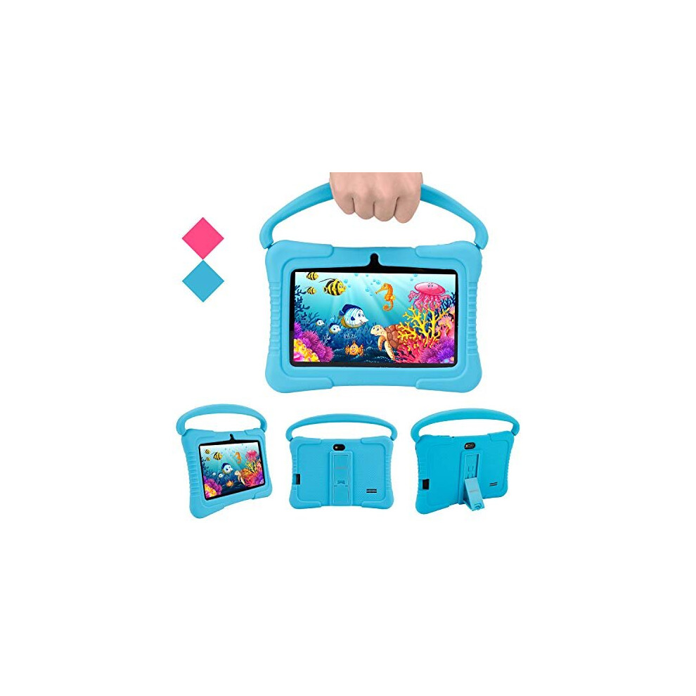 Kids Tablet Android Tablet for Toddler 7 HD Display 16GB Storage Expandable Memory WiFi Dual Camera Kids Content Google Plays Parental Control