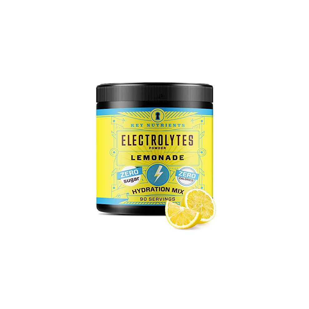 Electrolytes Powder Refreshing Lemonade Drink Mix 90 Servings342g Sugar Free Keto Electrolyte Powder Gluten Free Hydration Powder Zero Caleries Keto