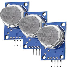 3 x MQ2 Butane Hydrogen Gas Smoke Detector LPG MQ2 Air Quality Sensor Module Compatible with Arduino and Raspberry Pi including EBook
