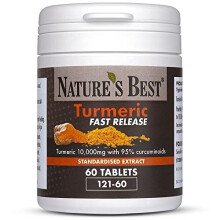 Turmeric Tablets Fast Release 10000mg 200mg Extract 95 Curcuminoids High Strength Turmeric Curcumin 60 Tablets Fast Absorption Formula UK Made Purest