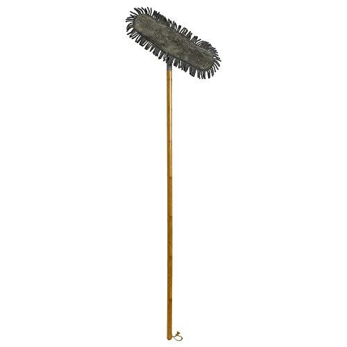 Natural Bamboo and Chenille Flat Floor Mop 1
