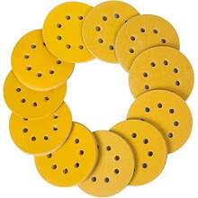 110PCS 125mm Sanding Discs Orbital Sander Discs Include 60 80 100 120 150 180 240 320 400 600 and 800 Grit Sand Sheets