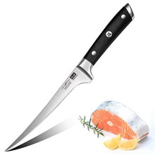 Filleting Knife 7 inch Edge Deboning Fish and MeatProfessional Fish Knife Made of Super Sharp German Stainless Steel Boning Knife