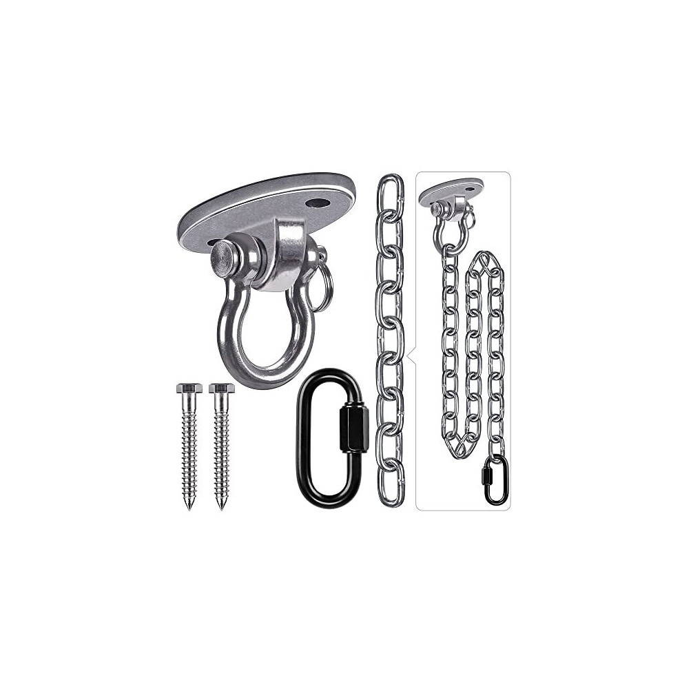 Hanging Kits Hammock Chair Hardware Heavy Duty Swing Hanger and 1M Chain for Indoor Outdoor Playground Hanging Chair Hammock Chair Punching Bags 2