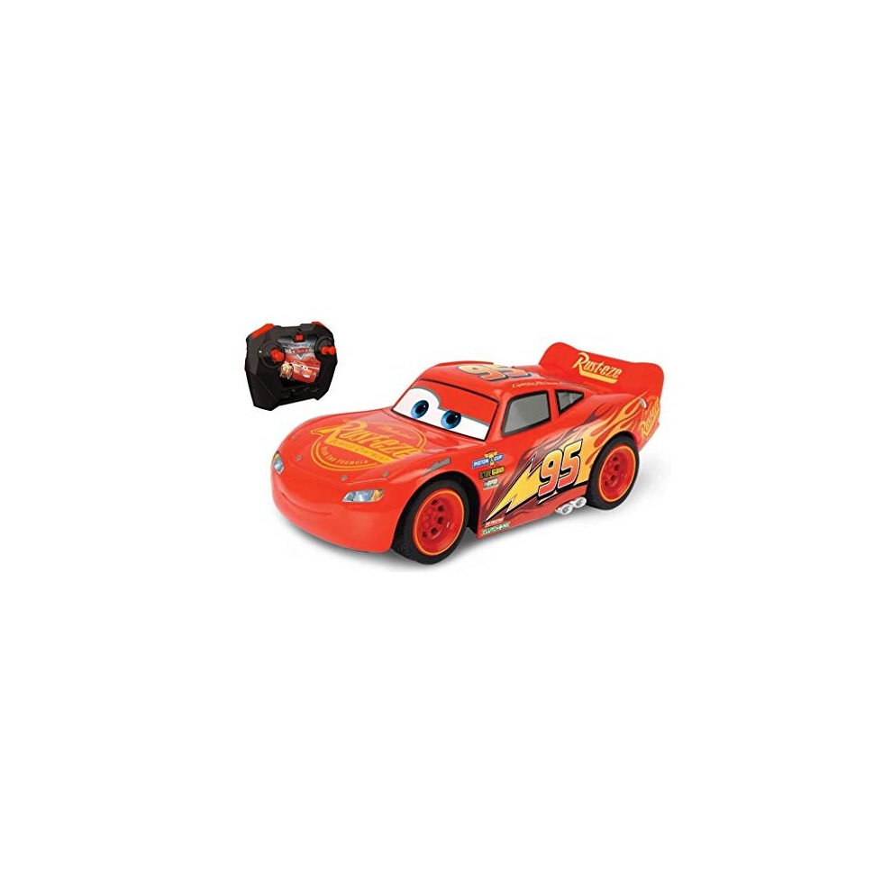 New Disney Cars Rc Turbo Racer Lightning Mcqueen 124