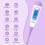 Digital Basal Thermometer for Ovulation with Backlight LCD Display Premom APP 1100th Degree High Precision and Memory Recall Ovulation Tracking 2