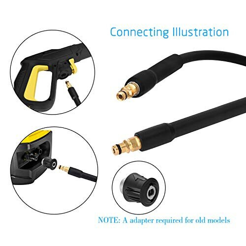 8M High Pressure Replacement Hose for Karcher K2 K3 K4 K5 K6 K7Quick Connect System 2