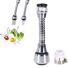 Universal Faucet Extension Kitchen Faucet Extender Kitchen Tap Extension Flexible Faucet Sprayer Thread Interface for Bathroom Kitchen Tap Nozzle