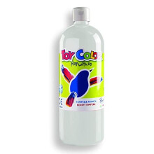 Super washable Readymix paint 1 Litre Bottle Kids craft paint White