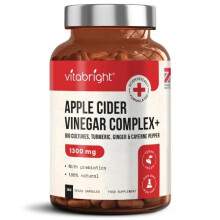 Apple Cider Vinegar Capsules with Pro and Prebiotics Turmeric Ginger and Cayenne Pepper 180 Vegan Capsules 1300mg per Serving Raw Unfiltered Keto Diet