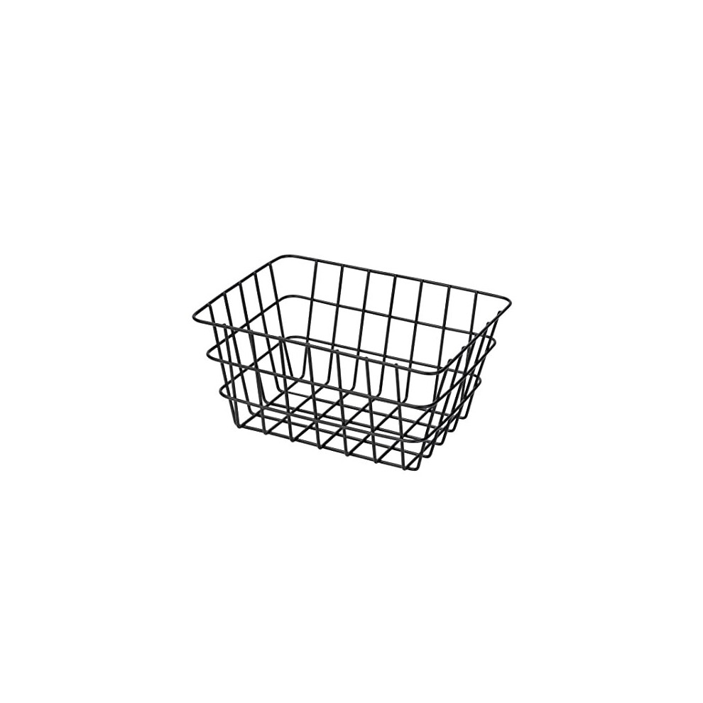 Viana Trendy Storage Basket for Bathrooms Guest Toilet and Home Matte Black 18 x 25 x 12 cm